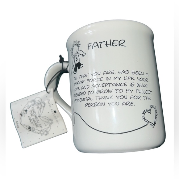 Father Coffee Mug with Thank You Quote Large 12+ Ounces - Picture 2 of 4
